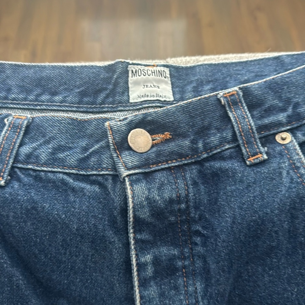 These are vintage Moschino jeans